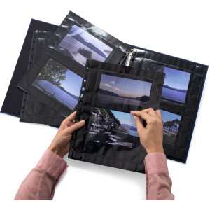 Fotofan-zichtbare hoes 10x15cm landschap zwart 10 hoezen