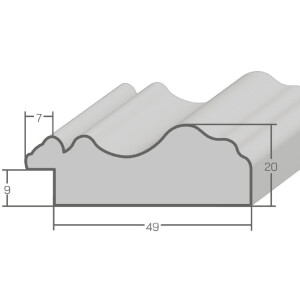 MendeFrames Fotolijst H550 Antiek zwart 40x50 cm met antireflexglas