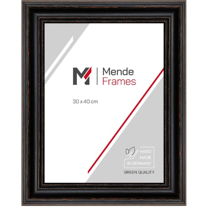 MendeFrames fotolijst H550 Antiek zwart 60x80 cm kunstglas