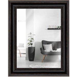 MendeFrames wandspiegel H550 antiek zwart 50x70 cm
