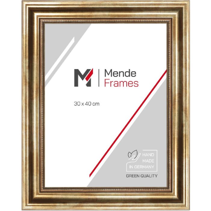 MendeFrames fotolijst H550 antiek goud 20x30 cm met klarglas