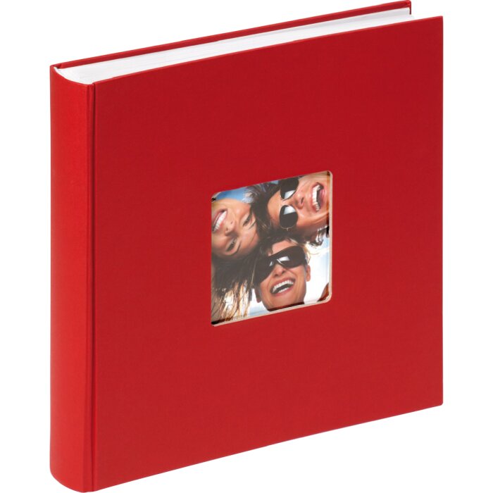 Walther Jumbo Fotoalbum FUN rood 30x30 cm 100 witte paginas
