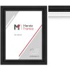 MendeFrames H540 Modern – Elegante massief houten fotolijst wit/zwart 20x20-70x100 cm