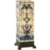 kleurrijke Tiffany Glazen Tafellamp 18x45 cm