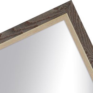 MendeFrames Wandspiegel H490 Modern Nussbaum 50x50 cm