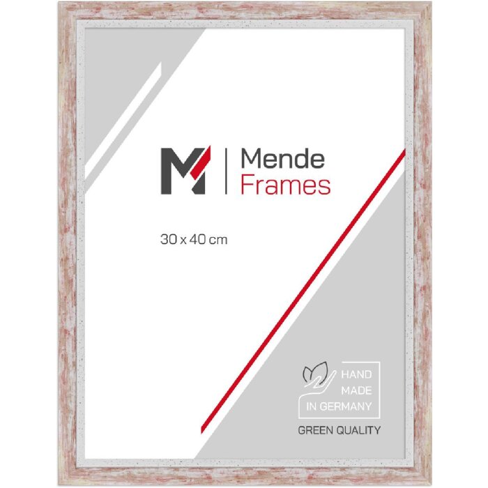 MendeFrames Fotolijst H490 Modern rood 24x30 cm Klarglas
