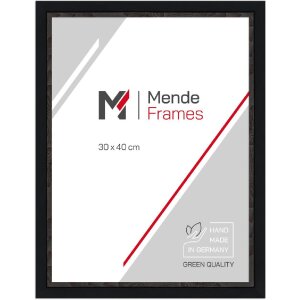MendeFrames H490 Moderne fotolijst – pastelblauw, taupe, zwart, wit, eik, esdoorn – met passepartout-effect en glasopties