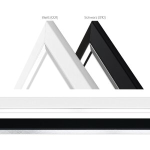 MendeFrames H490 Moderne fotolijst – pastelblauw, taupe, zwart, wit, eik, esdoorn – met passepartout-effect en glasopties