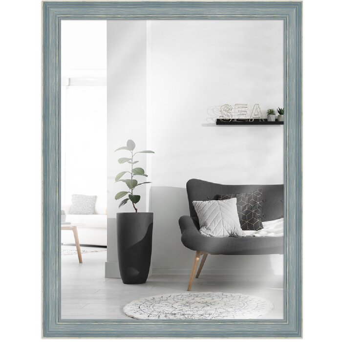 MendeFrames wandspiegel Landhaus blauw 45x60 cm