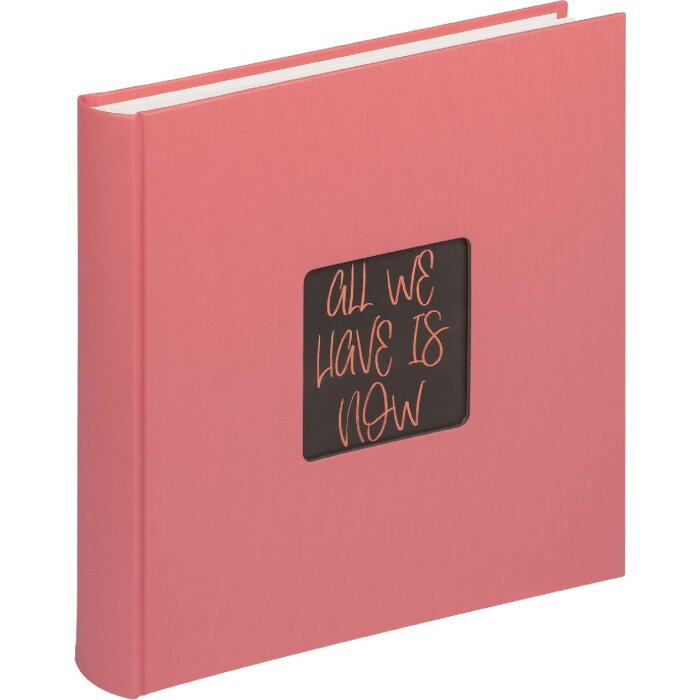 Walther Fotoalbum Fun Living Koraal 30x30 cm met uitsparing