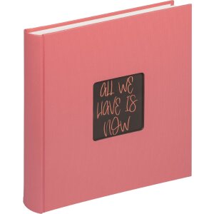 Walther Fotoalbum Fun Living Koraal 30x30 cm met uitsparing
