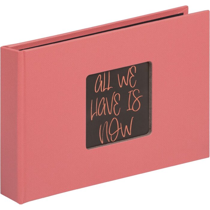 Walther Fotoalbum Fun Living Coral – 36 foto’s 10x15 cm, hardcover, levendig korallrood