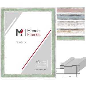 MendeFrames H460 Vintage Bilderrahmen Massivholz Pastell 10x10 bis 50x70 cm