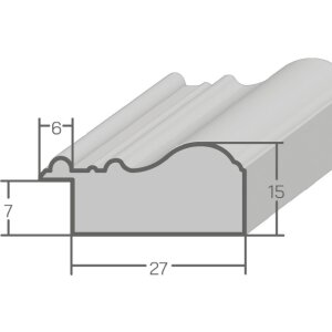 MendeFrames fotolijst H450 antiek metaal 50x100 cm met antireflexglas
