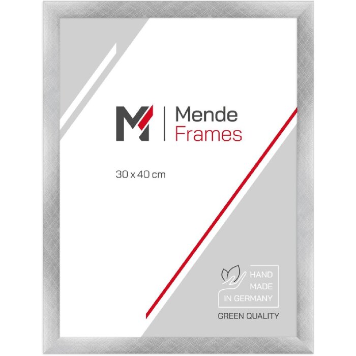 MendeFrames H430 Klassiek zilver 9x13 cm houten fotolijst met antireflexglas