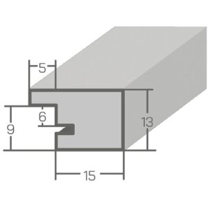 MendeFrames wandspiegel klassiek zilver 30x40 cm