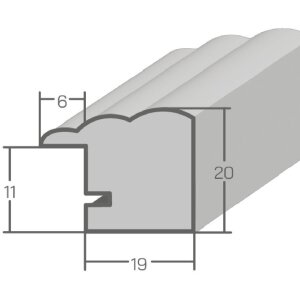MendeFrames Fotolijst Landhuis eiken 20x28 cm Antireflexglas