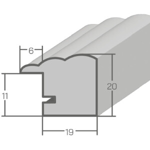 MendeFrames Fotolijst Landhaus eiken 20x60 cm Antireflexglas