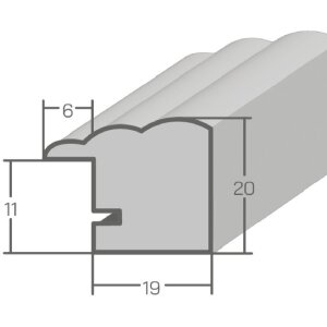 MendeFrames Wandspiegel Landhuisstijl massief hout beuk eik kersenboom 10x10-60x80 cm
