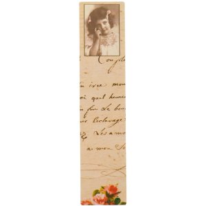 Bladwijzer antiek portret 16x3,5 cm