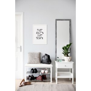Lijst hout paprikas 30x40 cm - zilver