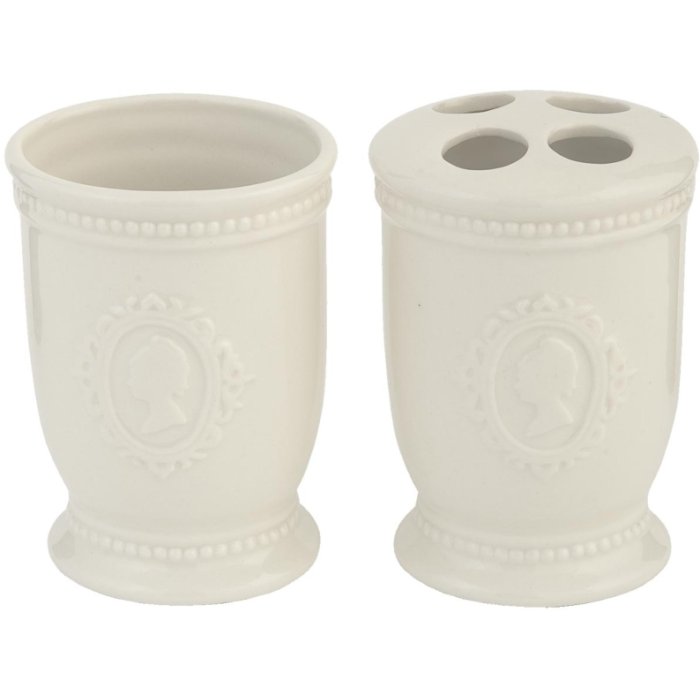 Tandenborstel beker set 2x ø 711 cm