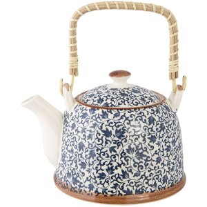 Theepot ø 14x14 cm Keramiek blauw