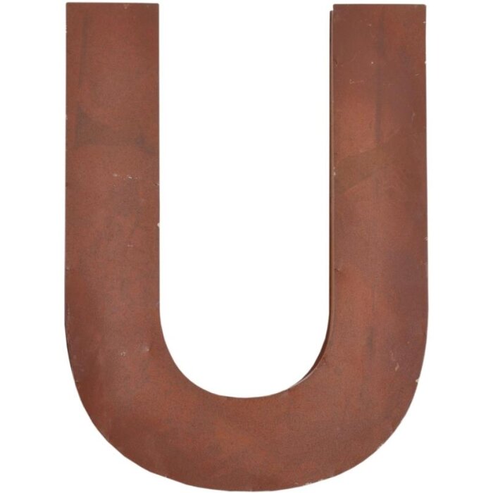 Letter u 20 cm enkele letter