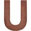 Letter u 20 cm enkele letter
