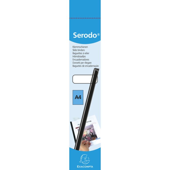 Klemrail Serodo 15 stuks 18mm zwart