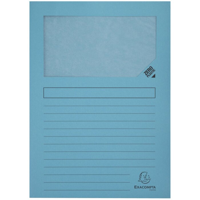 set van 25 Forever din a4 Venstermappen - Lichtblauw