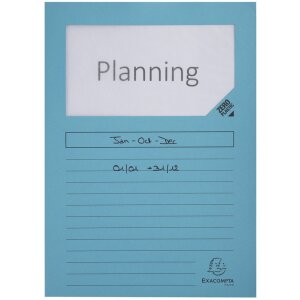set van 25 Forever din a4 Venstermappen - Lichtblauw