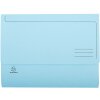Pak van 10 dossiermappen met sluitdop a4 blauw