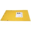 Map elastiek 3 flappen Scotten Manilla karton 400g DIN A4 geel