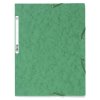 Map met 3 kleppen en elastiek Manilla karton 400g-m2 - A4 Groen