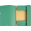 Map met 3 kleppen en elastiek Manilla karton 400g-m2 - A4 Groen