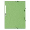 Map met 3 kleppen en elastiek Manilla karton 400g-m2 - A4 Lime groen
