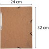 Map met elastiek 3 kleppen Manilla karton 400g Nature Future din a4 tabak