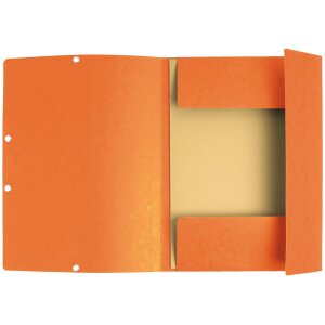 Ordner met elastiek, 3 kleppen en organisatiedruk gemaakt van 355g Manilla karton, voor din a4 formaat Assortiment kleuren