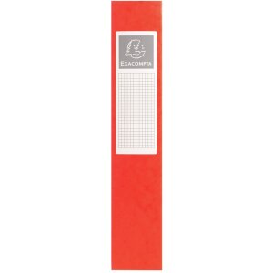 Archiefdoos Exabox rug 60mm met etiket Manilla karton Nature Future, din a4 Rood