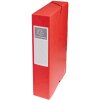 Archiefdoos Exabox rug 60mm met etiket Manilla karton Nature Future, din a4 Rood