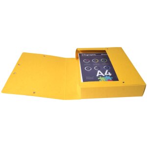 Archiefdoos Exabox rug 60mm met etiket Manilla karton Nature Future, din a4 Geel