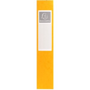 Archiefdoos Exabox rug 60mm met etiket Manilla karton Nature Future, din a4 Geel