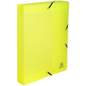 Archiefdoos met drukknop uit pp 800µ rug 40mm linicolour, din a4 geassorteerde kleuren