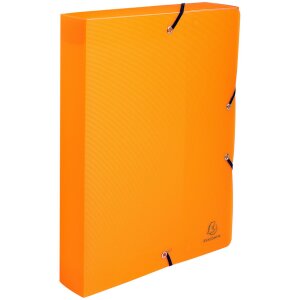 Archiefdoos met drukknop uit pp 800µ rug 40mm linicolour, din a4 geassorteerde kleuren