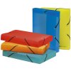 Archiefdoos met drukknop uit pp 800µ rug 40mm linicolour, din a4 geassorteerde kleuren