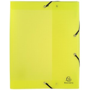 Archiefdoos met drukknoop gemaakt van PP 800µ rug 60mm Linicolor DIN A4 geassorteerde kleuren