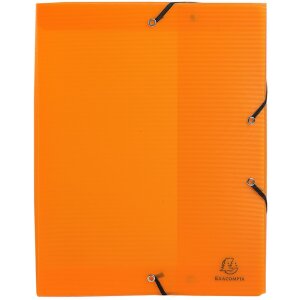 Archiefdoos met drukknoop gemaakt van PP 800µ rug 60mm Linicolor DIN A4 geassorteerde kleuren
