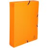 Archiefdoos met drukknoop gemaakt van PP 800µ rug 60mm Linicolor DIN A4 geassorteerde kleuren