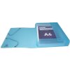 Archiefdoos met drukknoop gemaakt van PP 800µ rug 60mm Linicolor DIN A4 geassorteerde kleuren